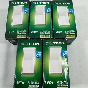 (5pcs) Lutron Sunnata LED+ Touch Dimmer - White (STCL-153MH-WH)